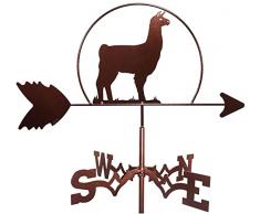 WENCY Segnavento Decorativo Segnavento Segnavento da Giardino Montaggio sul Tetto Retro Durevole Segnavento Indicatore di direzione del Vento for Cortile Giardino Palo Cupole Capannoni agricoli