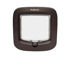 PetSafe gattaiola con chiusura manuale per gatti, resistente, facile da installare, dai Makers of Staywell, marrone