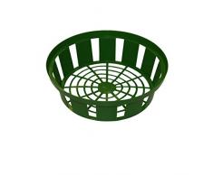 Xclou Bulbi Cesto per Piante, Vaso per Piante in Verde, Cipolla in plastica con 21 cm di Diametro in Confezione da Ciotole, Vaso per Fiori cipolle, 3 Cestini per cipolle per Piante per Il Giardino