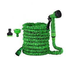 Tubo da giardino espandibile, tubo dellacqua espandibile da 15 m, con 8 funzioni di spruzzo, tubo da giardino per irrigazione da cortile, lavaggio auto, doccia animali domestici