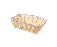 HENDI 426807 - Cestino per il pane in polyrattan, rettangolare, 225 x 150 x 65 mm, 144 pezzi