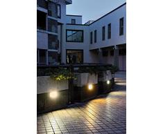 Faretto Segnapassi a Incasso da Esterno a LED 10W da Parete con Griglia Sovil Escape Nero