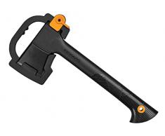 Fiskars Ascia Universale, Solid, Fodero per la Lama e il Trasporto, Rivestimento Antiaderente, Lama in Acciaio/Manico in Plastica Rinforzata con Fibra di Vetro, Nero, A6, 39 cm, 652 g, 1052046