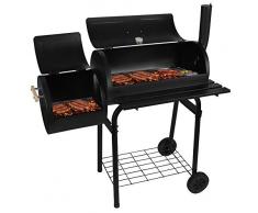 MALATEC Barbecue Portatile a Carbonella, Griglia a Carbone Fumatore 5165