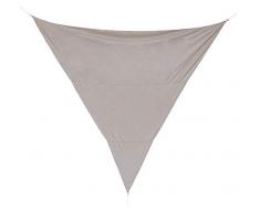 Bizzotto Vela Parasole Ombreggiante, Tenda Triangolare per Ombra da Esterno, Telo Copri Sole da Giardino (5x5, Tortora)