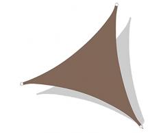 DKLE 3.5x3.5x3.5 m Vela Ombreggiante Impermeabile Giardino, Tenda A Vela Parasole Triangolare, Tenda Parasole Balcone con Kit di Montaggio, per Esterni Giardino Verande
