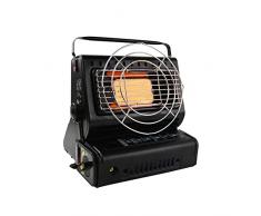 Stufa a Gas da Campeggio Pesca Portatile Stufetta Fornello Doppia Alimentazione Gas Butano GPL per Esterno