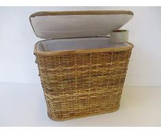 fantasie d oriente Cesto Baule PORTABIANCHERIA Vimini Rattan CM 70X40X40H