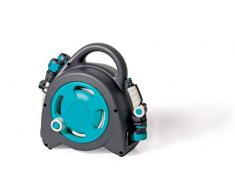 GF Garden, Aquabag Mini, Avvolgitubo compatto da Giardino con 8,5 Metri di Tubo per Irrigazione, in kit pronto all’uso, per l’Irrigazione di Piante, Vasi, Balconi e Giardini, colore Azzurro