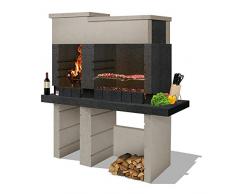 Barbecue in Cemento con Doppia postazione di Cottura - San Pedro