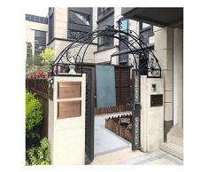 Porta Fiore ad Arco in Ferro Battuto Cancello Arrampicata Pergola Villa Mensola ad Arco Cortile Porta Palo Porta Fiori Ad Arco 150 * 30 * 75 cm Resistente Alla Forza Esterna Senza Deformazione Giard
