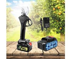 Forbici da potatura, cesoie elettriche a batteria senza fili con 2 lame 1/2 20000mAh batteria al litio ricaricabile 5-6 ore di lavoro (dimensioni : 4.0 una batt