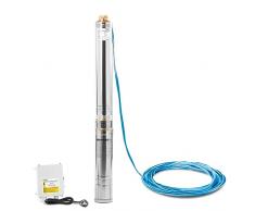 GREENCUT BAS125C - Pompa sommergibile per acque chiare da 1250W e 1,7cv con prevalenza massima di 101m capacità di pompaggio 5,5 m3/h