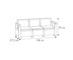 Bica 9068.4 set giardino nebraska, Antracite