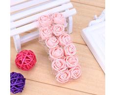 ZARRS Uova di Pasqua,36 PCS Uova per Pasqua Colorate in Plastica Piccolo Uovo Appeso per i Bambini Albero di Pasqua Decorazione Ornamenti per Feste Colori Casuali 3CM Mini