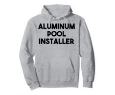 Installatore di alluminio della piscina Felpa con Cappuccio