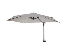 Mendler Ombrellone rotondo da balcone salvaspazio Casoria poliestere 3m beige