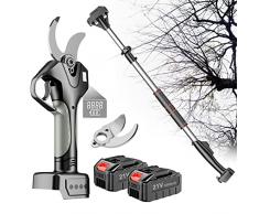 Cesoie Da Potatura Professionali Forbici Elettriche Troncarami, Cesoie Elettriche A Batteria Da 21 V, Potatore Telescopico Da 45 Mm / 1,8 Pollici Per Tagliare Rami, 4-6 Ore Di Lavoro,1blade-1Battery