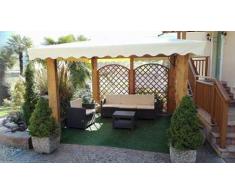 DEKALUX Gazebo in Legno da Giardino 2,5x2,5 - Made in Italy