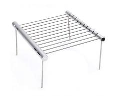 Aourrmmer Barbecue Barbecue Portatile in Acciaio Inox Grill Pieghevole BBQ Grill Mini Pocket BBQ Grill Barbecue Accessori per lutilizzo del Parco di casa