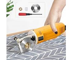 KKTECT Taglierina elettrica rotante per tessuti Forbici elettriche per tessuti multistrato con spessore di taglio 1 per stoffa, tessuto, pelle e moquette con lame