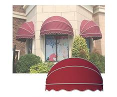 PFCDZDU Finestra/Ingresso Tenda da Sole, Pieghevole Tettoia per Porta A Cupola Decorazione, Copertura Antipioggia E Antineve UV per Il Patio Allaperto (Colore : Red, Taglia : 120x60x60cm)