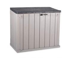 Toomax Capanno Porta Attrezzi (Storer Plus 842L - cm 129,5x74,5x111h, Grigio Talpa/Antracite)