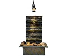 Fontana Zen Feng Shui in Poliresina con Faretto