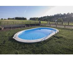 Piscina Gre Ovale Interrata cm 800 x 400 x 120 H cm