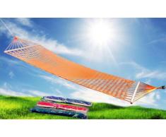 AMACA A RETE LARGA NYLON 200X75 CM DONDOLO RELAX GIARDINO COLORI ASSORTITI 015237