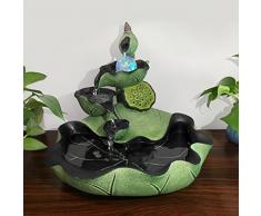 ufficio cinese feng - shui fortunato fontana rotonda salotto decorazione decorazione decorazione umidificazione tank,stagno del loto moonlight (vento acqua palla) segnando 32.5cm 36,5 *