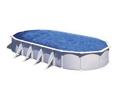 Gre KITPROV1028 - Piscina Ovale Bianca 8 Rinforzi Laterali Dim: 1000x550 h 132