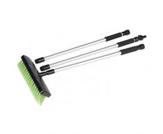 Kinzo Scopa ad acqua da giardino - Tubo da giardino Scopa - 3 pezzi - Allungabile - Leggera, resistente e resistente alla corrosione