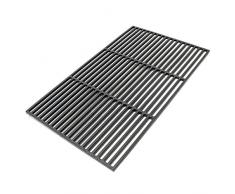 Griglia per barbecue in ghisa rettangolare 54 x 34 cm solida Barbecue a carbone e a gas