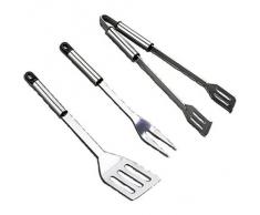 Landmann Posate professionali da barbecue, in acciaio INOX, 3 pezzi