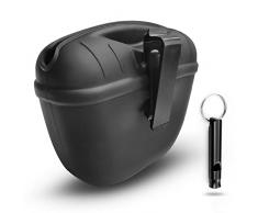 DEEDPF 1 sacchetto per cani in silicone, borsa portatile per addestramento per cani con magnetico, chiusura automatica e clip per la vita