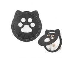 Gattaiola per Zanzariera Sonwaha Gattaiola per Gatti 29x26CM Porticina per Gatti Automatico per Porta Zanzariera per Animali Gattaiola Porta Basculante per Gatti Nero