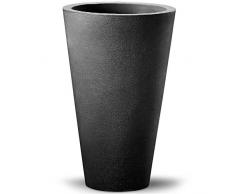 Deuba Vaso da Esterno Alto Capri Ø40x70cm Tondo Fioriera Giardino Balcone Terrazza Piante Fiori