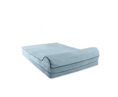 KOPEKS Letto Ortopedico per Cani in Schiuma Viscoelastica, Cuccia con Cuscino e Fodera Impermeabile per Cane e Animali Domestici - Taglia S - M - Piccolo e Medio - 63 x 50 x 10 cm - Grigio