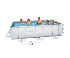 Bestway - Piscina Fuori Terra con Telaio Esterno, Dotata di Pompa