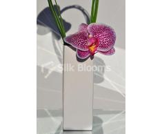 Minimalista e moderno Fresh Touch display Vaso Orchidea Rosa Artificiale con beargrass