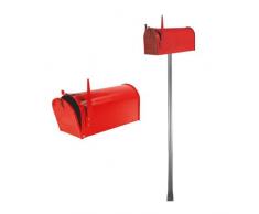 93950 - CASSETTA POSTALE US MAIL TOPOLINO ROSSA + PALO - posta