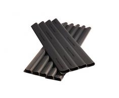 50 pezzi PVC – frangivista – binari – frangivista / protezione antivento per giardino e recinzione – clip di fissaggio – Doppia recinzione – antracite universale