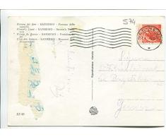 1955 Sanremo Riviera dei Fiori Fontana dello zampillo DEST. Genova FG B/N VG ANIMATA