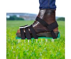 EEIEER Arieggiatore Scarpe Arieggiatore Scarificatore per Prato, Scarificatore Arieggiatore Manuale, Arieggiatore da Giardino per Areazione Prato e Giardino, Lawn Aerator Shoes