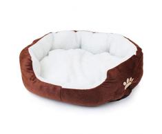 Ba30DEllylelly Cuccia per cani da compagnia Letto in pile per cani Materiale morbido divano Nido Cesto per cani Autunno e inverno Forniture per gatti e cani Cuccia calda