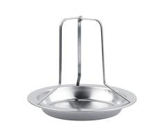 Porta pollo, Porta birra verticale Porta girarrosto in acciaio inox Porta pollo arrosto verticale Supporto per barbecue per grill Fumatore o forno