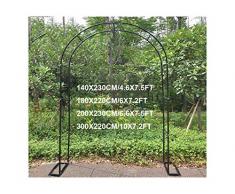 HLMBQ Arco per Rose da Giardino per arredo Giardino e Decorazioni,Resistente alle Intemperie per Piante rampicanti Traliccio ruggine Bianco 140x230cm,180x220cm