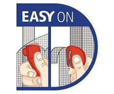 tesa 55396-20-00 Zanzariera per finestra, Bianco (privacy leggera), 1,3m:1,3m