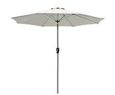 2.7m Balcone Ombrellone da Giardino Ombrellone da Esterno Ombrellone da Giardino, Adatto per terrazza allaperto Cortile Piscina (Bianco)